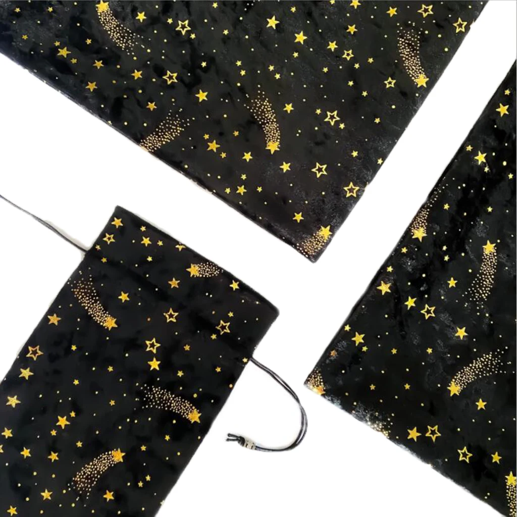

Starry Sky Divination Tablecloth Board Game Cards Bag Board Cards Pad Game Cloth Board Game Table Cloth w/ Storage Pouch