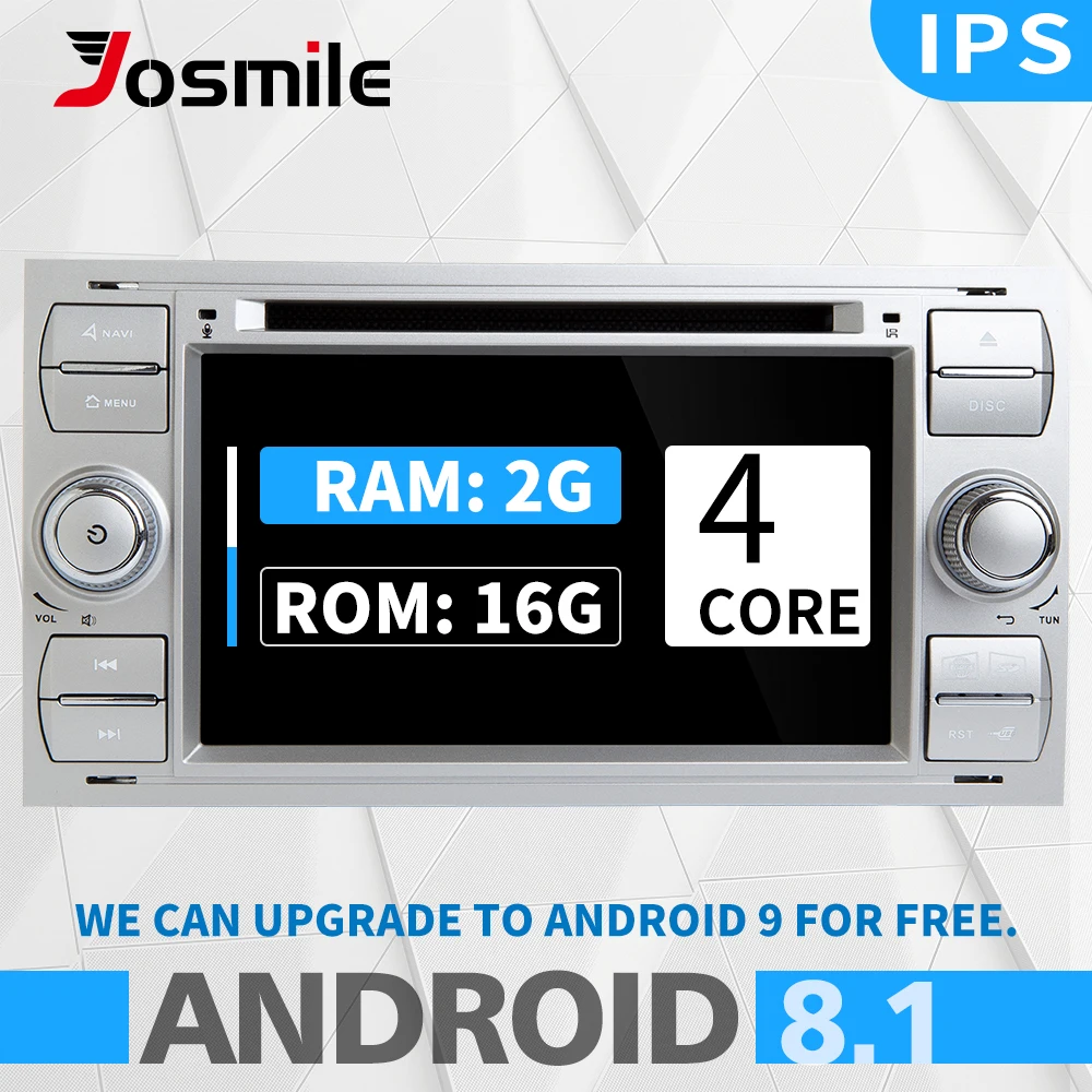 2 din Android 8,1 автомобильный dvd-плеер для Ford Focus 2 Mondeo 4 Fiesta C-Max S-Max Fusion Transit Kuga радио мультимедийная навигация