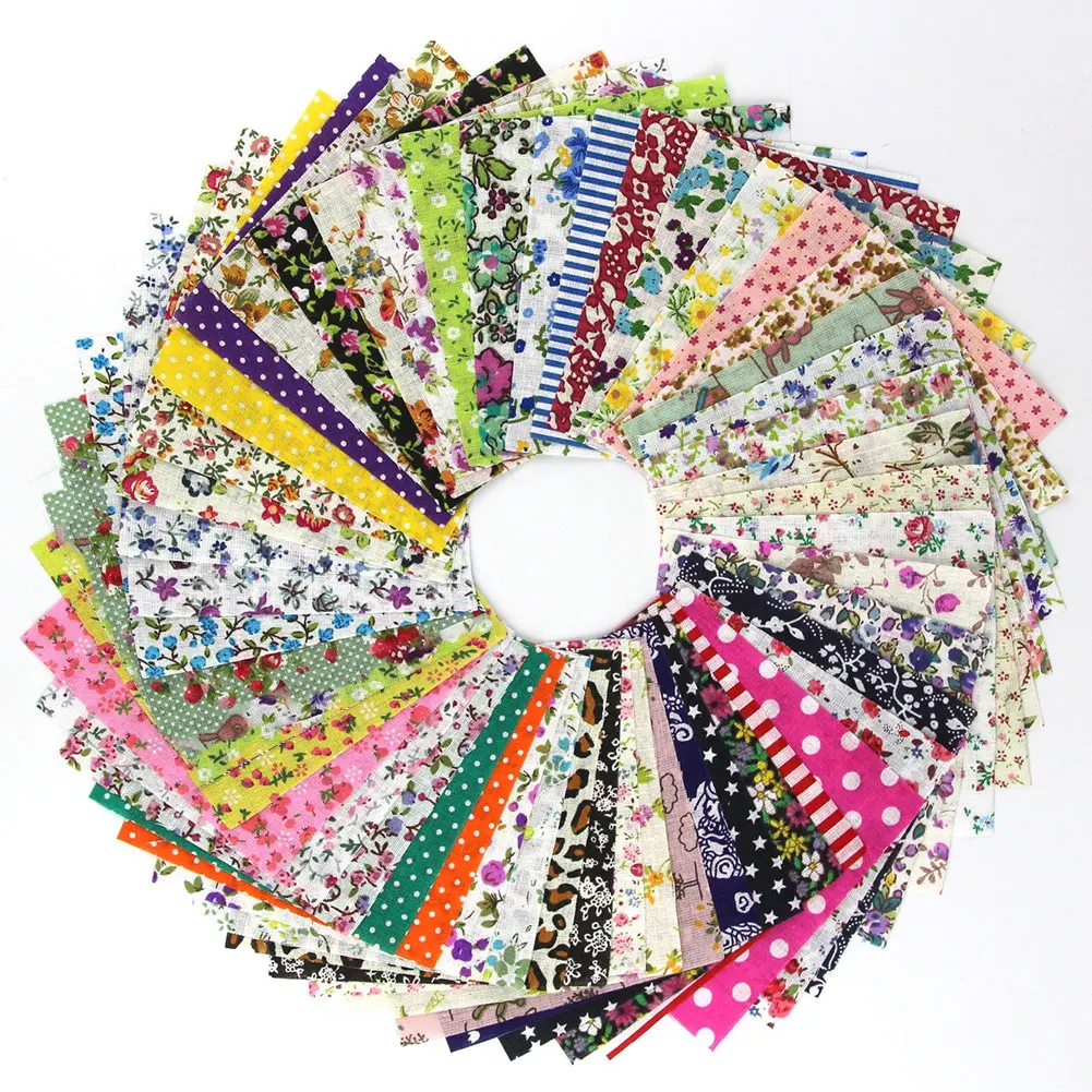 

Fashion Square Floral Patchwork Cloth DIY Sewing Quilting Handmade Craft