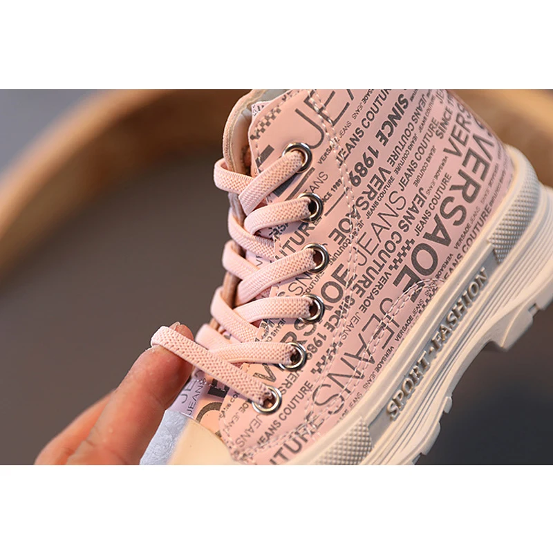 

Girls Martin boots autumn new princess short single boots boys spring and autumn soft bottom casual boots