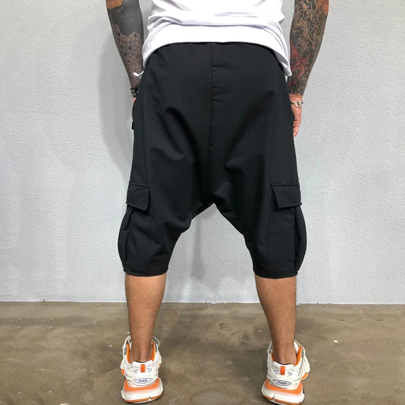 

Hip Hop Streetwear Men Shorts Sweatpants Cotton Shorts Fitness Men Jogger Sweatpants Fashion Men Casual Cargo Pant Trousers Male