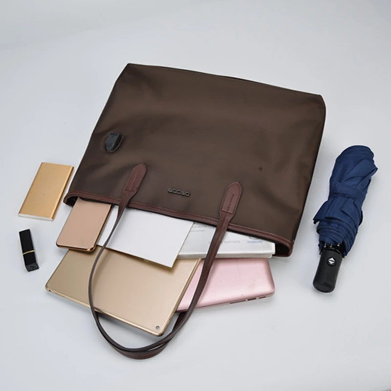 

OSOCE Riefcase Office 15.6 inch Laptop Totes for Women Business USB Waterproof Handbag Ladies Office Water Resistant Travel Bag