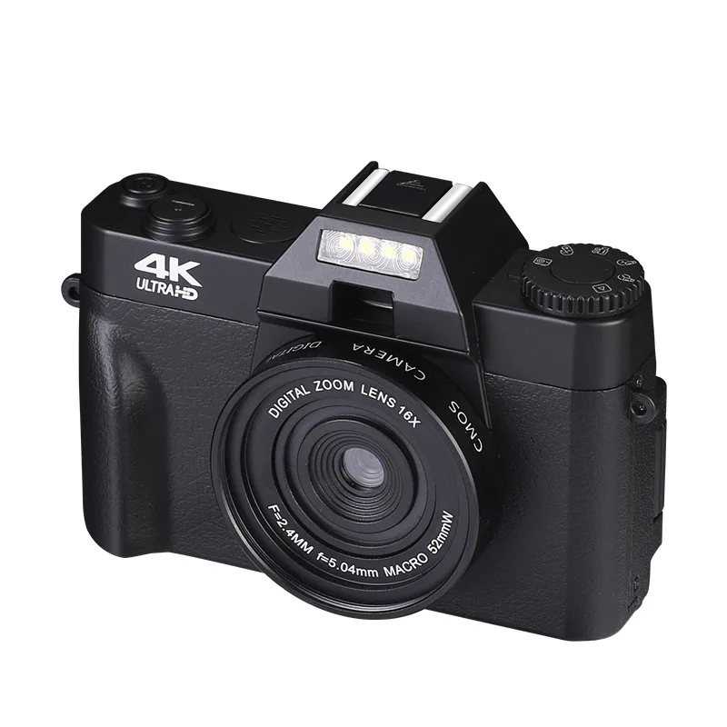 

Новая цифровая камера 4K HD, видеокамера vlog Wi-Fi, видеокамера 30 МП для YouTube, прямой трансляции, 16-кратный цифровой зум, записывающая камера