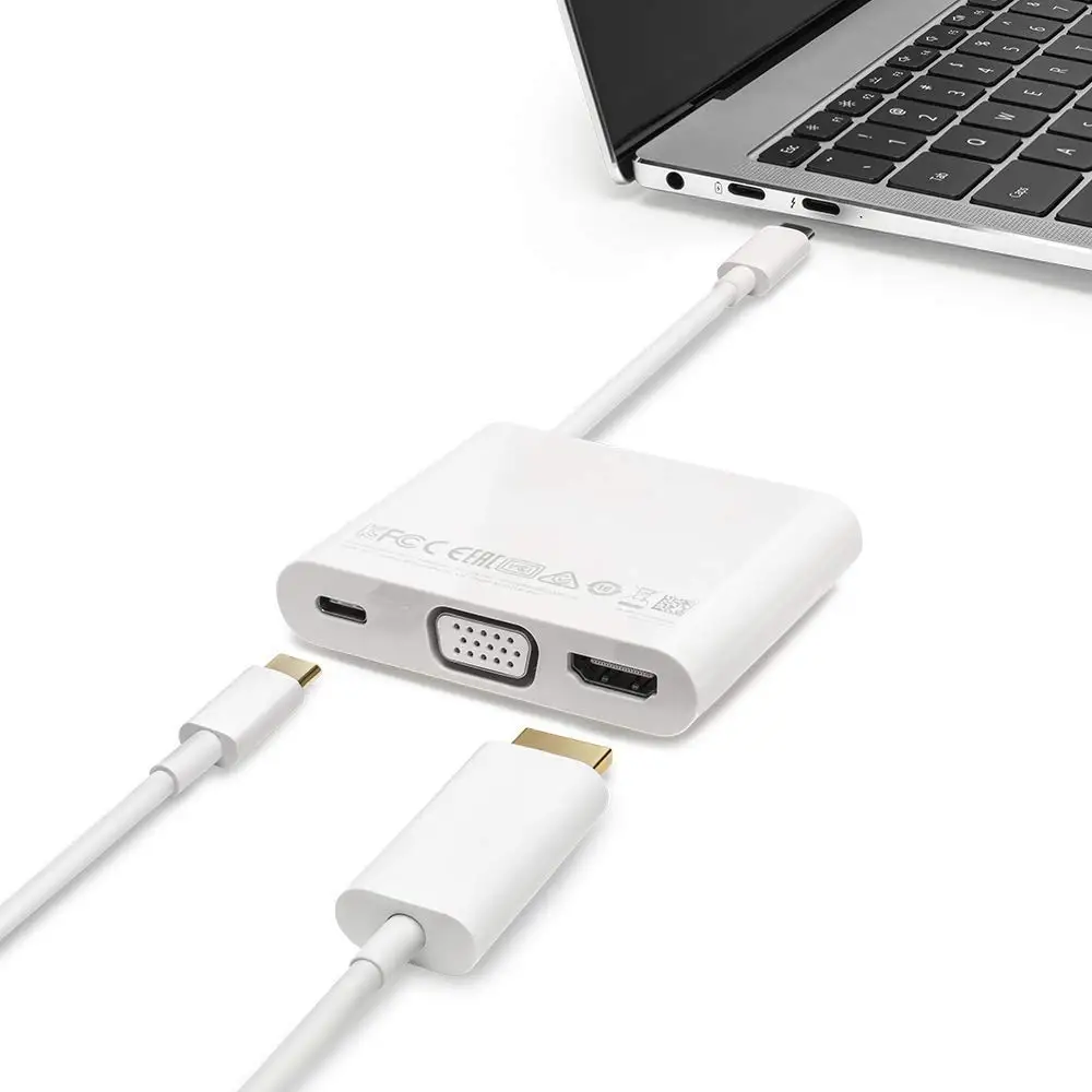 HUAWEI MateDock 2 USB концентратор данных 4 в 1 C адаптер с VGA 4K HDMI A|Док-станции для ноутбуков|