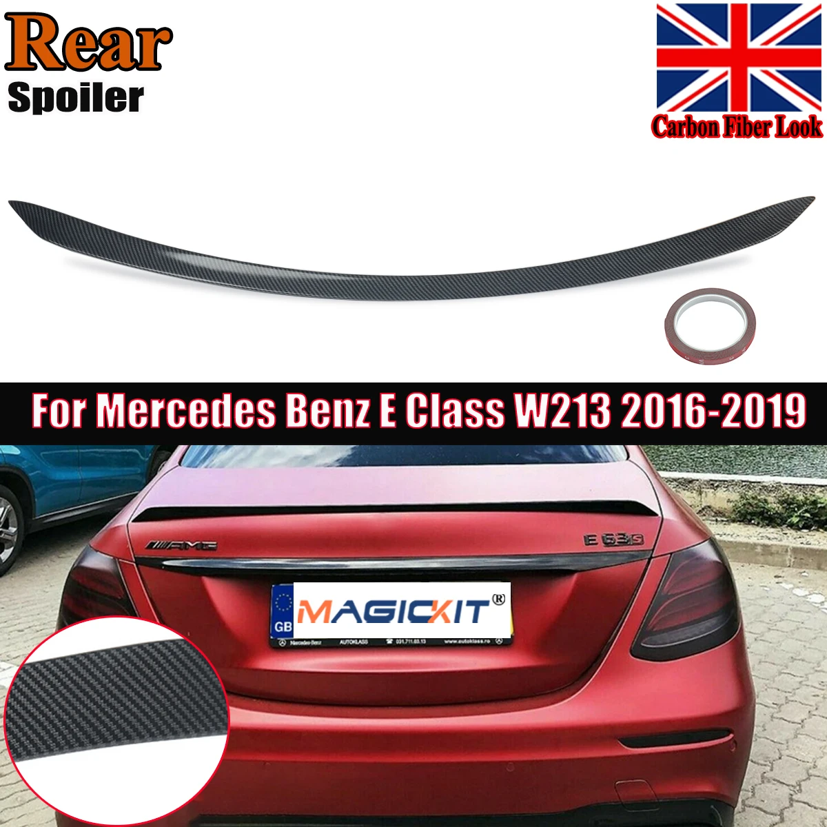 

Задний спойлер MagicKit для Mercedes E Class W213 Saloon E63S AMG 2016 +