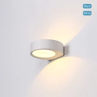 modern 5w led wall lamp round wall sconces indoor stair light fixture bedroom bedside living room home hallway loft lampada