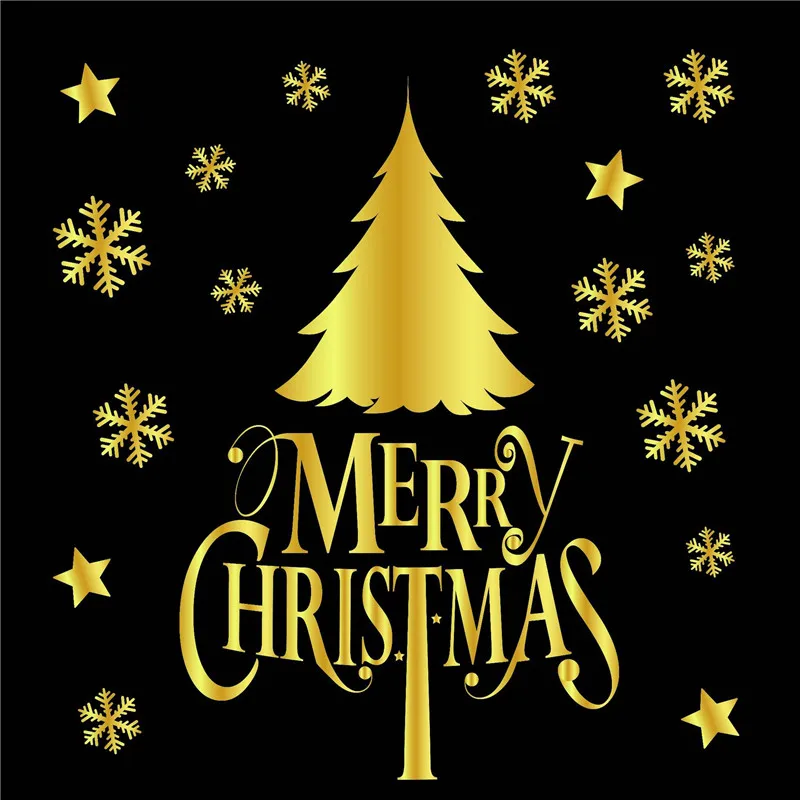 Новогоднее окно ПВХ Наклейка на стену Рождество Санта олень сделай сам снежный