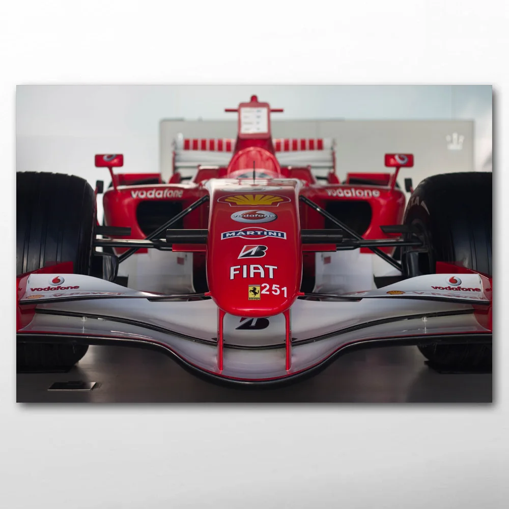 Феррари Формула 1 в виде Красной машины гонки автомобиля декоративные картины на