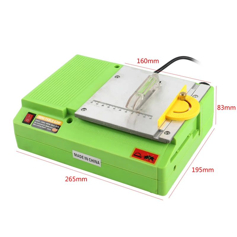 Mini Table Saw Handmade Multifunctional Woodworking Bench Lathe Electric Polisher Grinder DIY Circular Cutting Blade | Инструменты