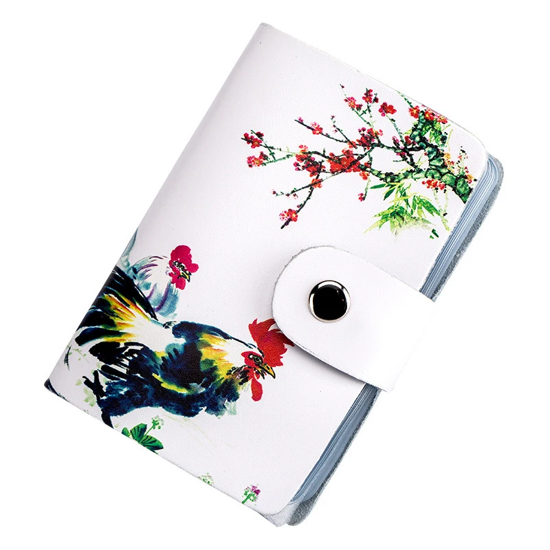 Yufang Визитница в повседневном стиле из натуральной кожи для мужчин с карманом