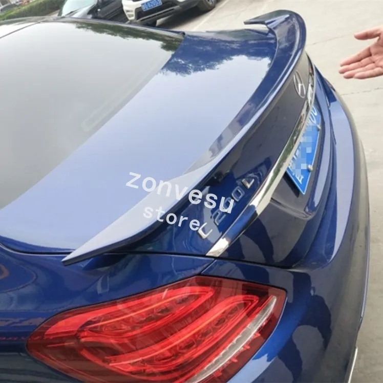Используется для Benz W205 Sedan C-class 2016-2019 лет спойлер из АБС-пластика углеродного
