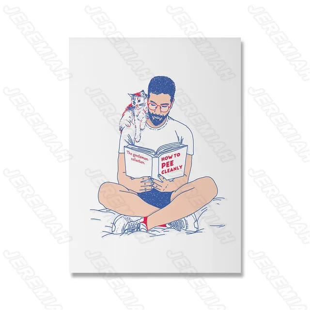 

Cartoon Canvas Wall Art Sexy Character Nordic Style Waterproof Ink Canvas Print Art Hd Painting Modern Living Room Bedroom Decor