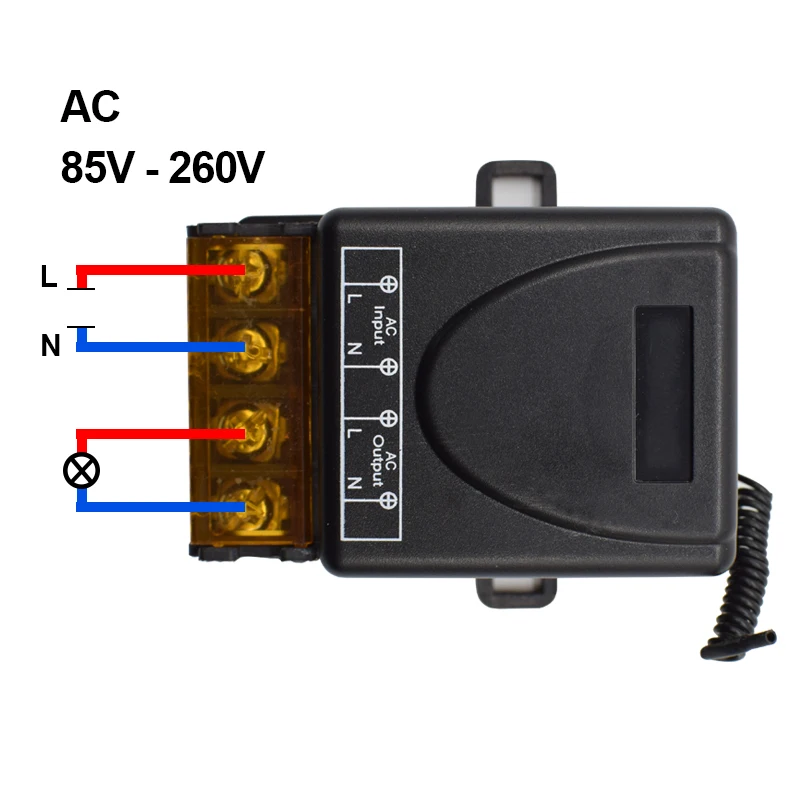 AC 110V 220V 30A 1CH RF 433MHz Wireless Remote Control Switch Receiver Module + 433mhz Transmitter Long control distance | Электроника