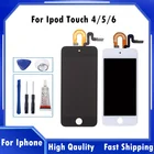 100% протестированный ЖК-экран для iPod Touch 4 5 6 6, ЖК-дисплей, сенсорный дигитайзер в сборе, Замена для iPod Touch 4 5 5 6