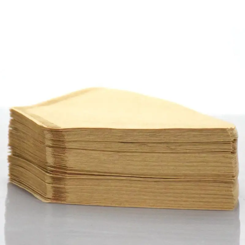 100 шт. Экологичная неотбеленная оригинальная деревянная ручная капельная бумага
