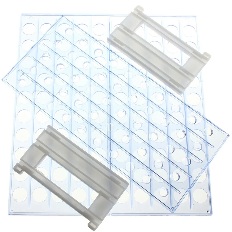 

Plastic Test Tube Stand Bracket Rack for 12-13MM Test Tubes 50 Hole Positions