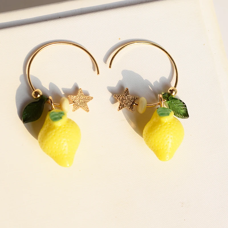 Timlee E211 летние новые оригинальные темпераментные фрукты клубники лимон звезда