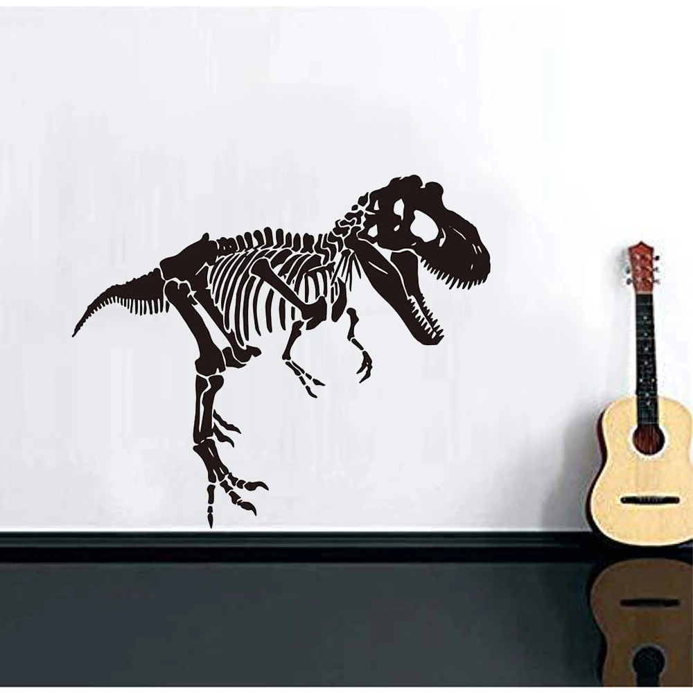 

Large Skeleton T-Rex Dinosaur Wall Decal Jurassic Park Animal Zoo Dino Wall Sticker Art Home Decor Kids Room Bedroom Mural