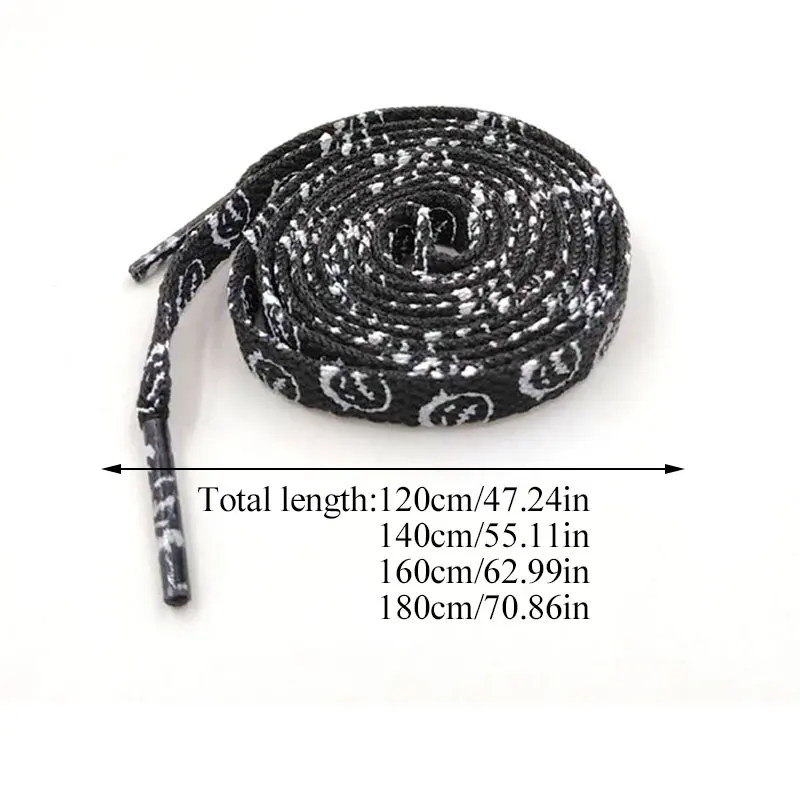 Print Cartoon Wild Shoelaces Athletic Safety Sneakers Shoelaces Casual Lace Funny Night Walk Bootlace Shoelace 120/140/160/180CM