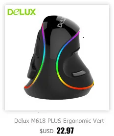 Delux M910GB 2,4G беспроводная мышь эргономичная Вертикальная мышь с 9 кнопками 2400 dpi со съемной подставкой для рук офисные Мыши для ПК ноутбука