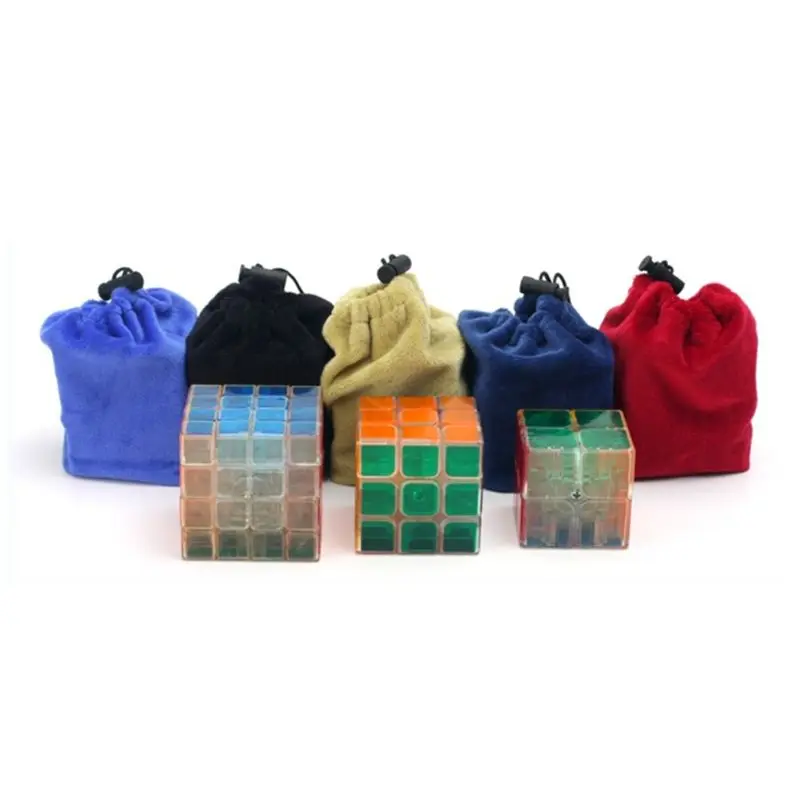Бесплатная доставка 5 шт. фланелевые сумки для хранения пазлов-кубиков Рубика
