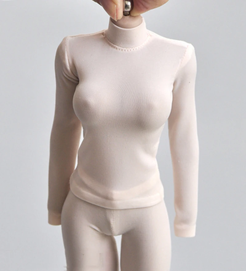 new 16 scale turtleneck tights clothing long shirt for 12inch female seamless figure body figure free global shipping