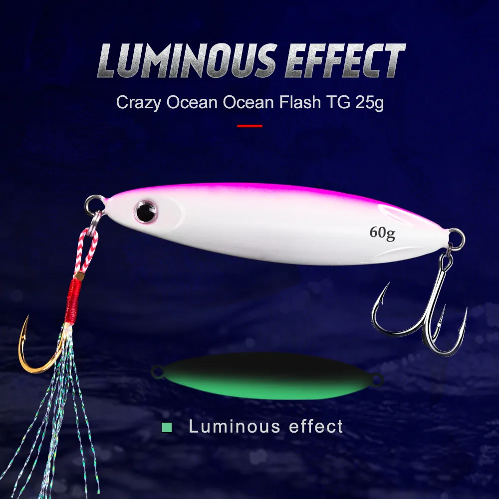 Свинцовая приманка Hunthouse для рыбной ловли джиггинга металлическая с блестящим