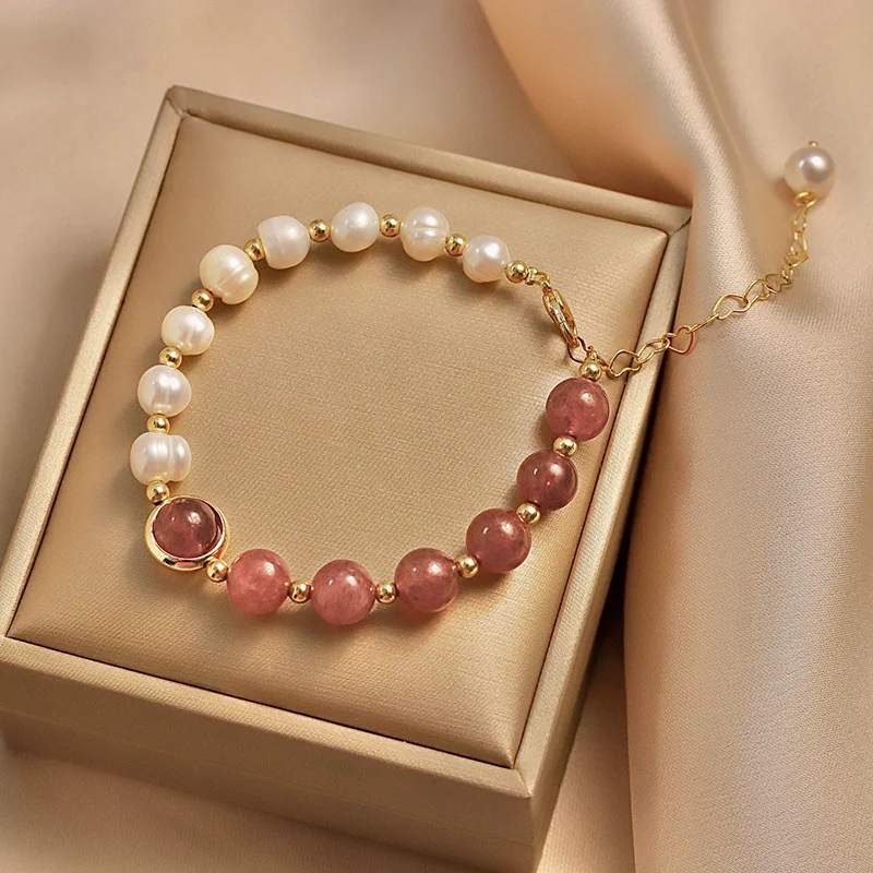 

Simple Ladies Bracelet Natural Pearl Charm Bracelet Women Bangle Jewelry Bracelets for Women