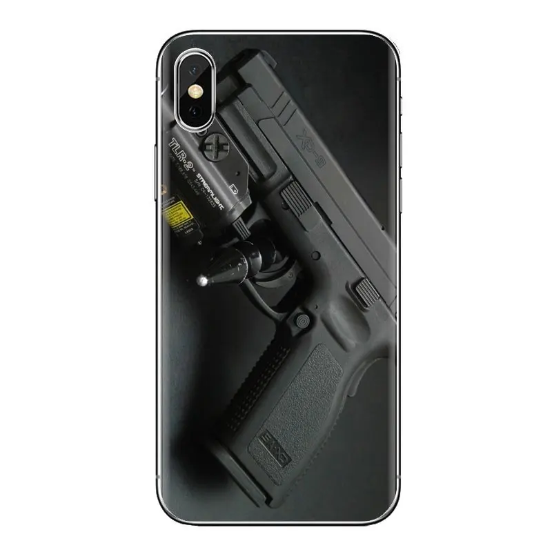 For LG G3 G4 Mini G5 G6 G7 Q6 Q7 Q8 Q9 V10 V20 V30 X Power 2 3 K10 K4 K8 2017 Phone Housing Case Springfield pistol Handguns Gun |