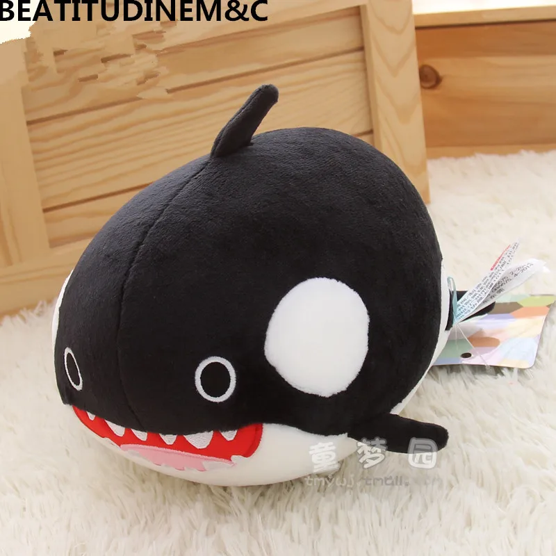 killer whale Милые дельфины, тюлени, моржи, киты-убийцы, китовые акулы, плюшевые игрушки, океанический союз, частицы пены, детские куклы - Цвет: killer whale