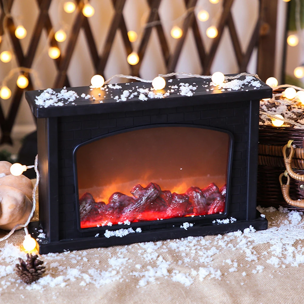 LED Flame Lantern Lamps Simulated Fireplace Effect Light Battery Home Courtyard Living Room Bedroom Decor |