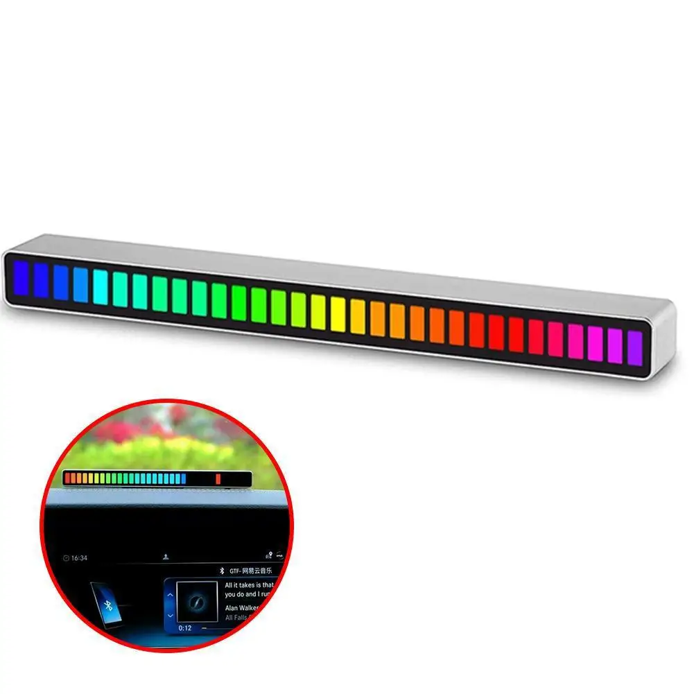 

RGB-подсветильник ка для автомобиля с голосовой активацией, перезаряжаемая, USB