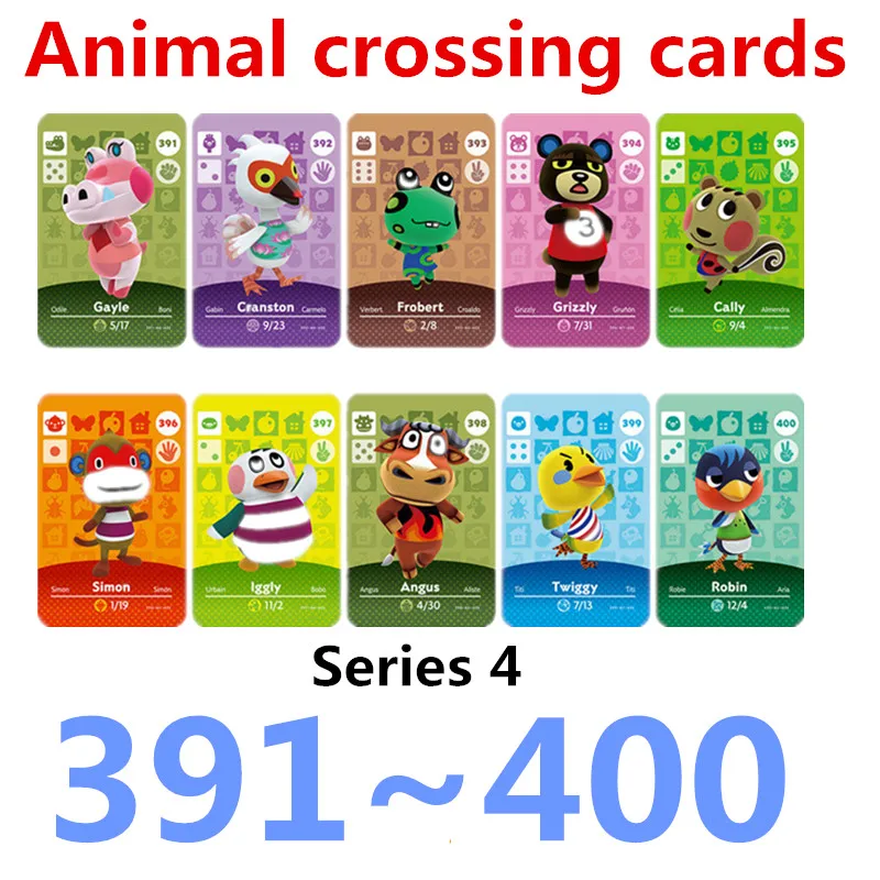 Карта для скрещивания животных Amiibo карта NS Games Rosie Amibo приветствуются наклейки