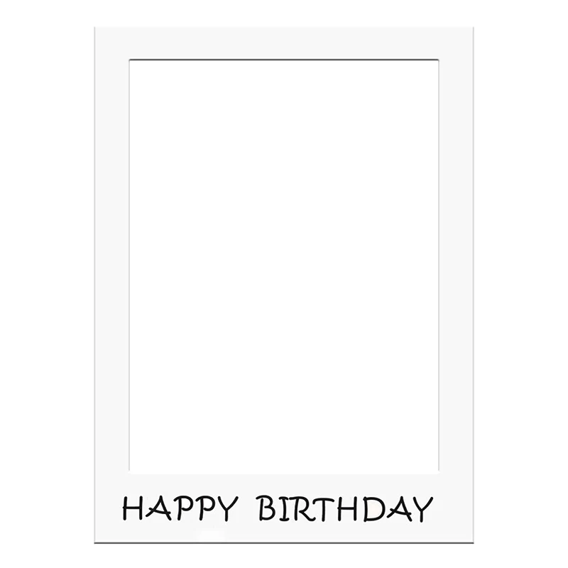 Birthday Photo Booth Frame Happy Photobooth Props Party Decor Anniversary Supplies |