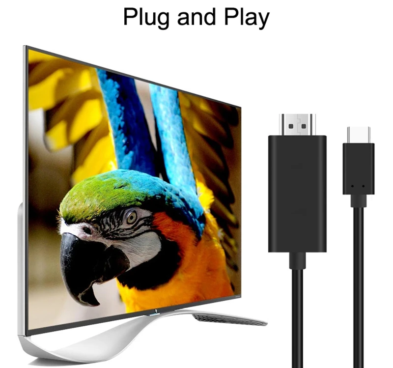 

4K USB 3.1 Type C To HDMI Cable HDTV Video Adapter Converter for Lenovo ASUS Dell For MacBook Samsung S20 S10 Huawei LG to TV