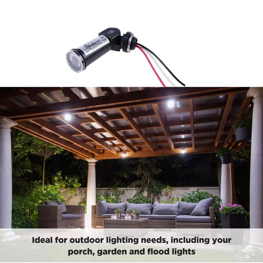 

10Pack Photocell Sensor LED Dusk To Dawn Outdoor Swivel Photo Cell Light Control Photocell Sensor 120/220V