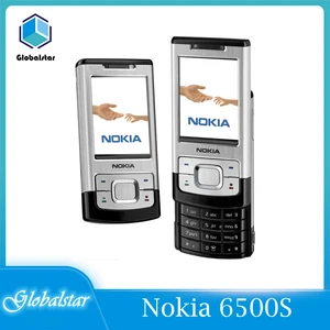 nokia 6500s refurbished original phone nokia 6500 slide 3 2mp camera unlocked slide mobile phone multi languages free shipping free global shipping