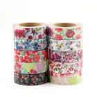 Милые кавайные растения цветы японская маскирующая васи лента декоративная клейкая лента Decora Diy Скрапбукинг наклейка этикетка Канцтовары