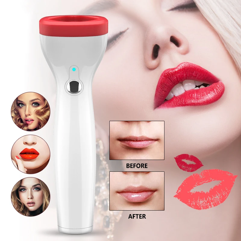 

Silicone Lip Plumper Device Electric Lip Plump Enhancer Care Tool Natural Sexy Bigger Fuller Lips Enlarger Labios Aumento Pump