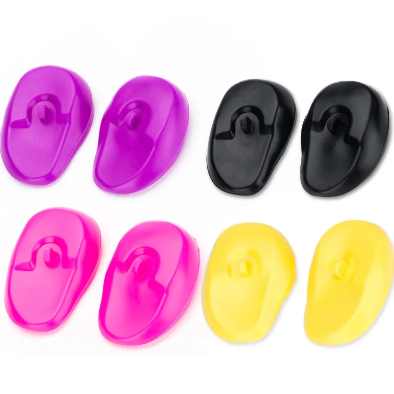 

1pair Silicone Ear Cover Hair Dyeing Coloring Ear Protector Universal Salon Hairdressing Accessory Waterproof Shower Ear Shield