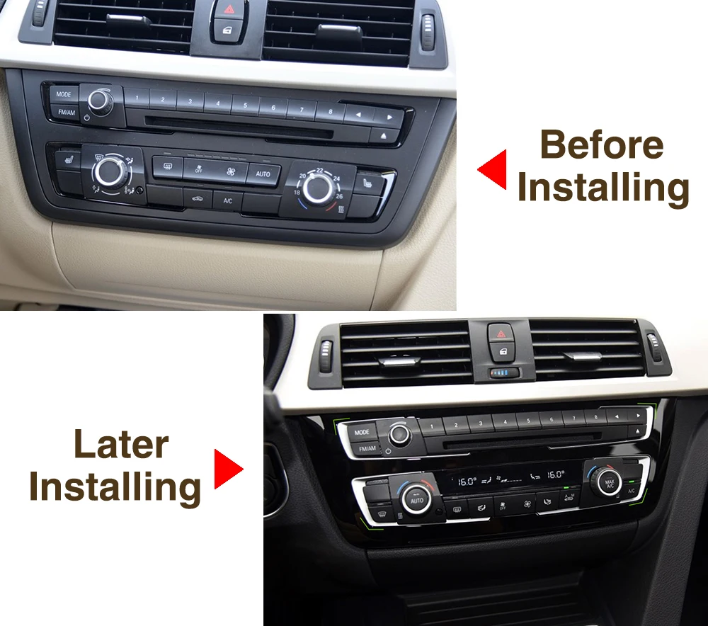 Автомобильная хромированная панель управления с жемчугом декоративная накладка