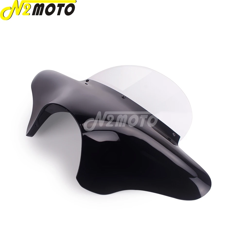 Прозрачная маска на лобовое стекло для Harley Touring Softail Dyna Road King Street Fat Bob Low Ride