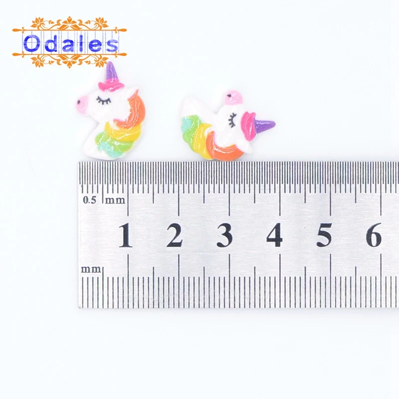 50 шт./лот Радуга Цвет значки Единорог Сделай Сам рукоделия Скрапбукинг