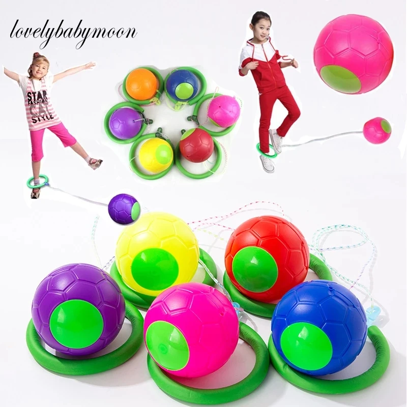 1 Uds Kip Bola de diversi&oacute;n al aire libre juguete cl&aacute;sico juguete para saltar Ejercicio de equilibrio y coordinaci&oacute;n Hop saltar patio puede juguete ZLL-0