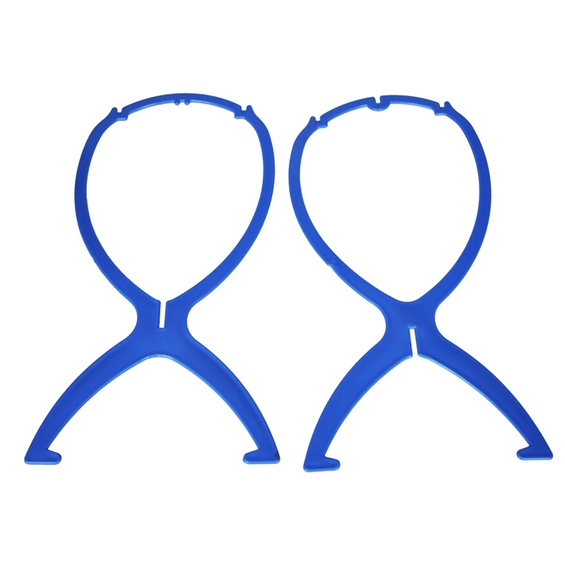 Пластиковый держатель для парика-накладка цвета лазурный | Обустройство дома