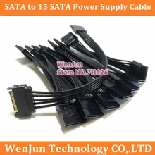 SATA male to 15 SATA female Hard Disk HDD SSD Power Cable Sata 1 Splitte to 15sata 15PIN For Chia Mining Server Hard