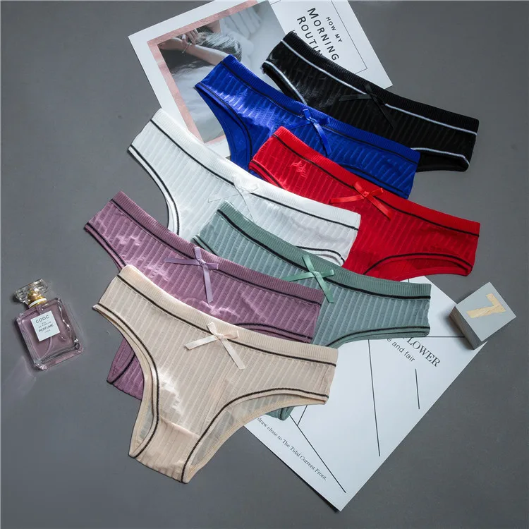 

Cotton Ventilation Women Sexy Transparent lingerie Thongs G-string Underwear Panties Briefs Ladies T-back 1pcs/Lot sf8865