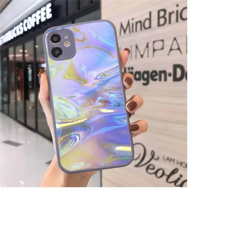 

Art design with smooth and bright color Phone Case Matte Transparent for iPhone 7 8 11 12 s mini pro X XS XR MAX Plus cover