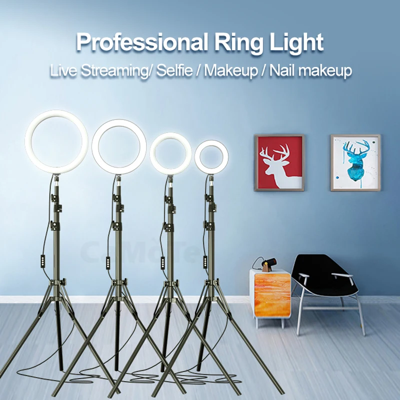 Светодиодный кольцевой светильник лампа для фотографии 8 дюймов 20 см заполняющий