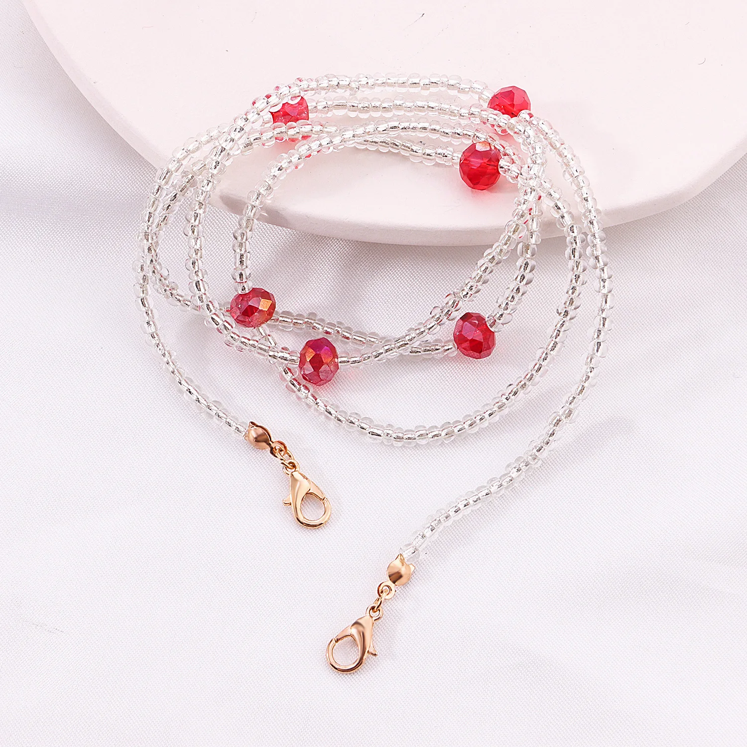 

Fashion Retro Mask Strap Womens Glasses Chains Mask Holder Reading Beaded Glasses Chain Eyewear Cord Lanyard Necklace Jewelry